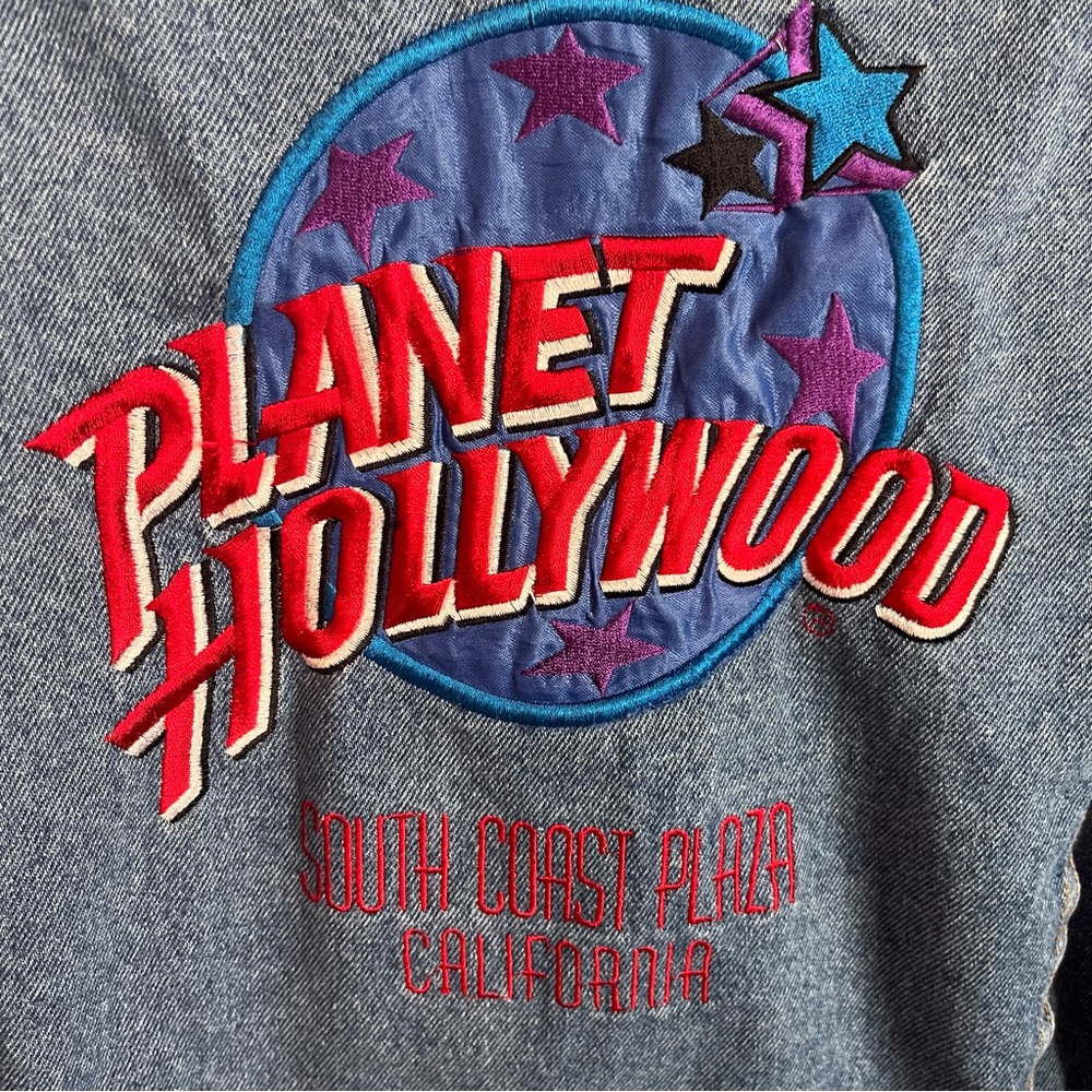 Vintage Planet Hollywood denim jacket medium - Picture 8 of 11